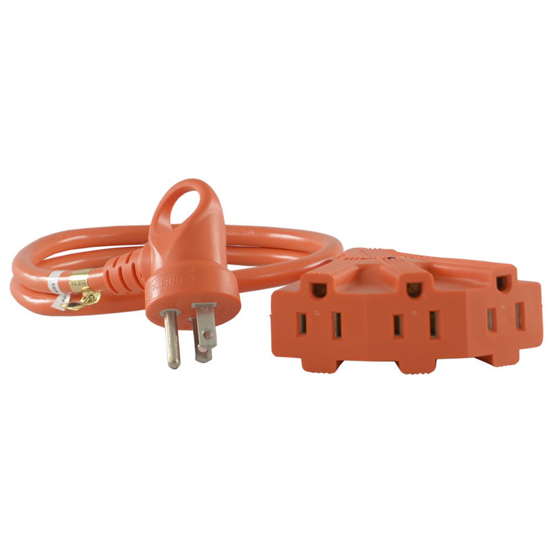 Conntek IRing TriOutlet Extension Cord Wayfair